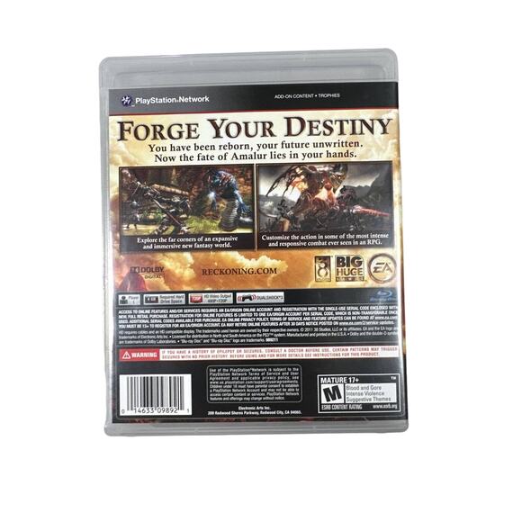 Kingdoms of Amalur: Reckoning (Sony PlayStation 3, 2012) Complete, Tested - Picture 5 of 5